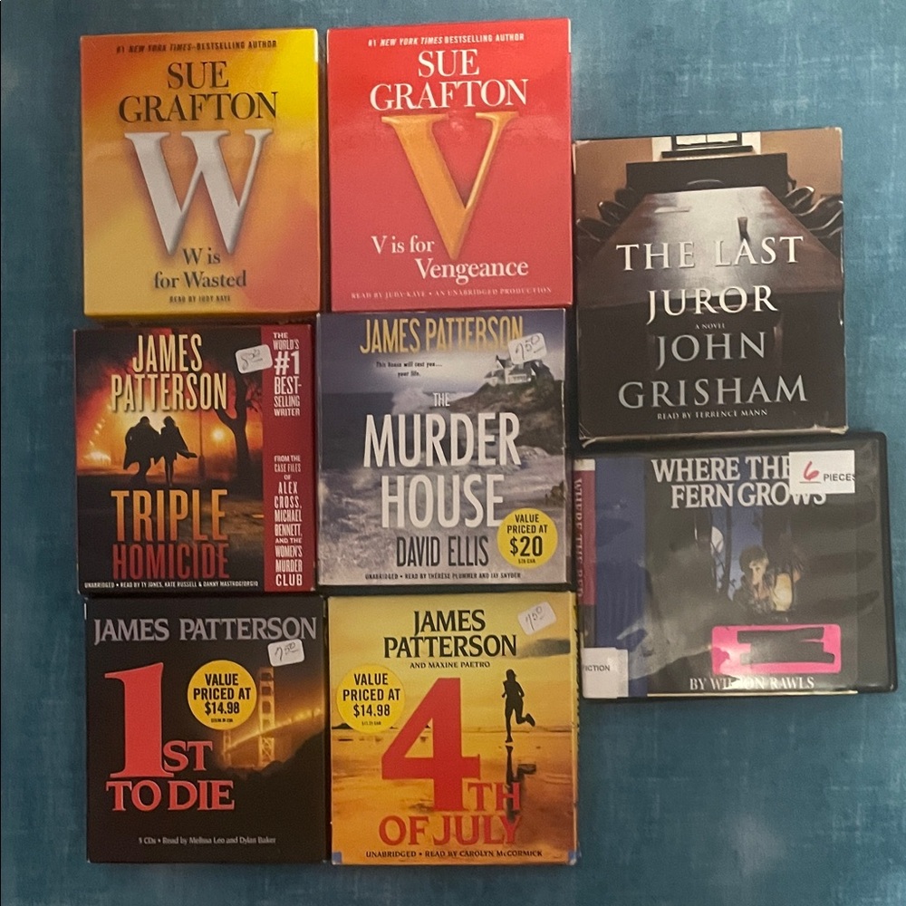 8 Audiobook Collection with Various Authors